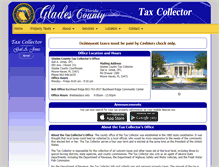 Tablet Screenshot of mygladescountytaxcollector.com